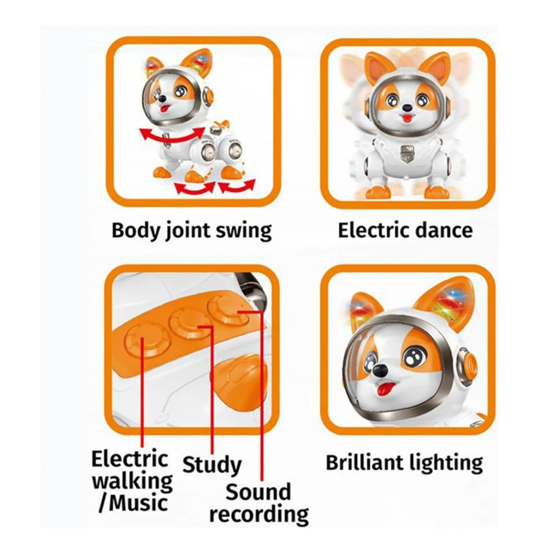 🚀🐶 Perro Astronauta Bailarín con Luces y Sonido – Diversión Intergaláctica para los Pequeños Exploradores 🌈✨