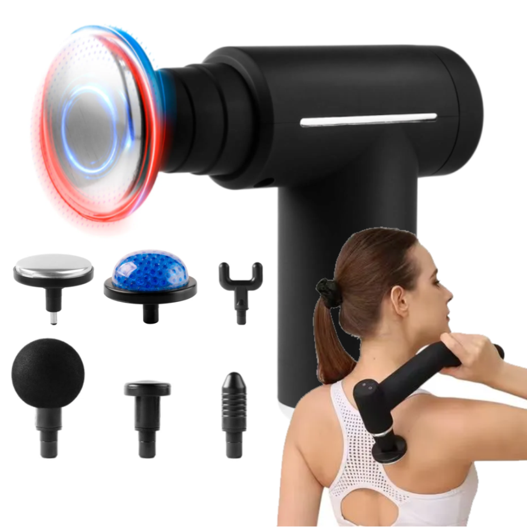 💪🔥 Masajeador Eléctrico Pistola Fascial – Alivio y Relajación Profesional en Casa 🧘♂️💨