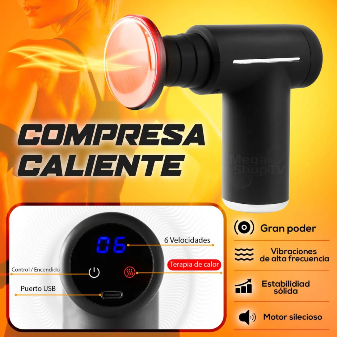 💪🔥 Masajeador Eléctrico Pistola Fascial – Alivio y Relajación Profesional en Casa 🧘♂️💨