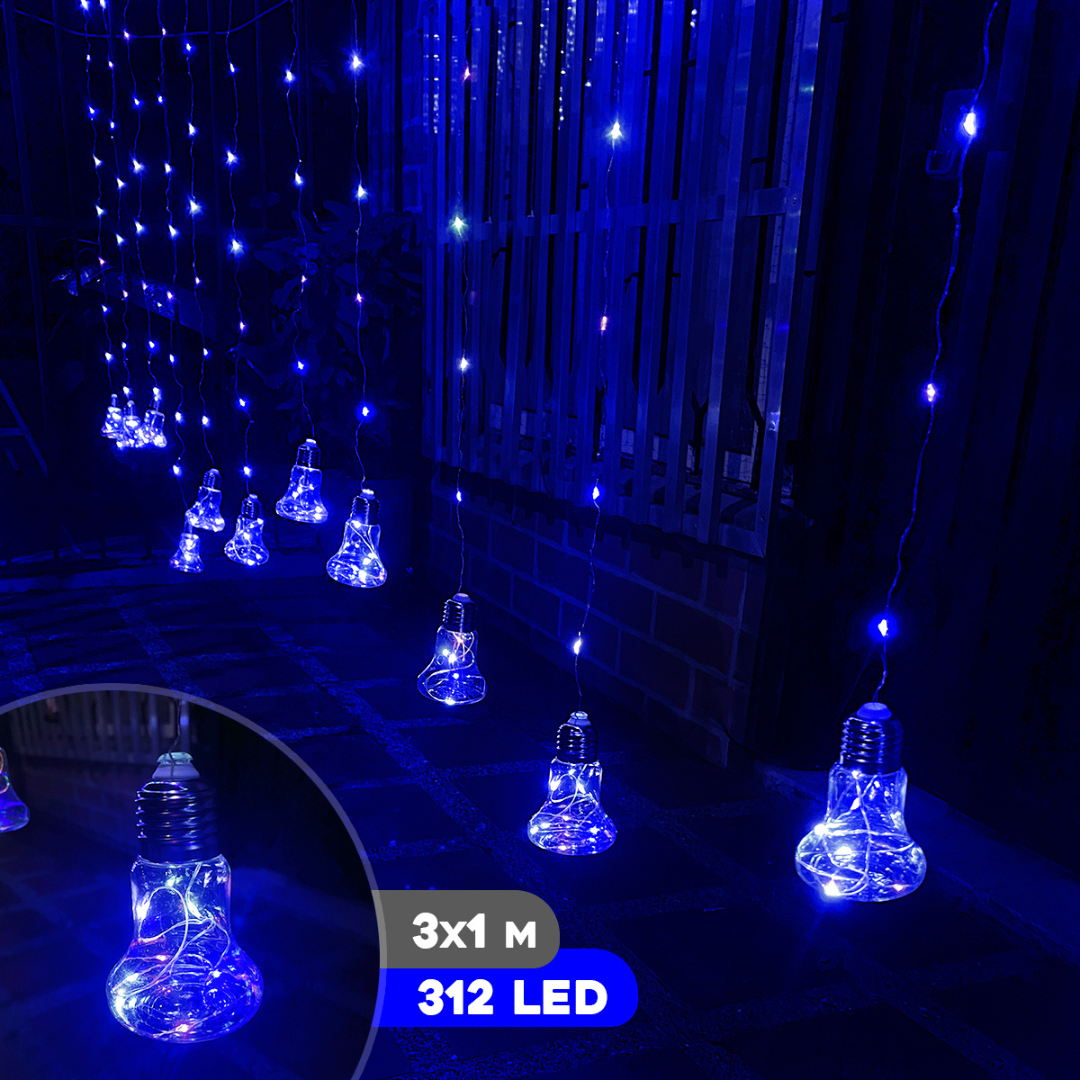 🎄✨ Cortina Micro LED Estilo Campana – Ilumina tu Espacio con Encanto y Estilo 💡🔔