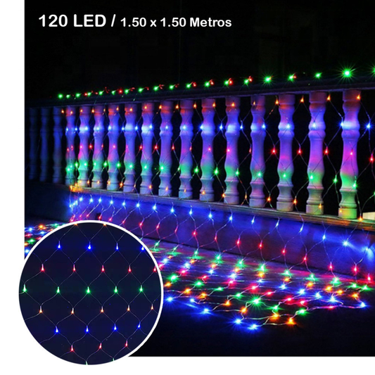 💡✨ Luces en Malla 1.50 × 1.50 m (120 LED) – ¡Ilumina tus Espacios con Estilo! 🌟🎄