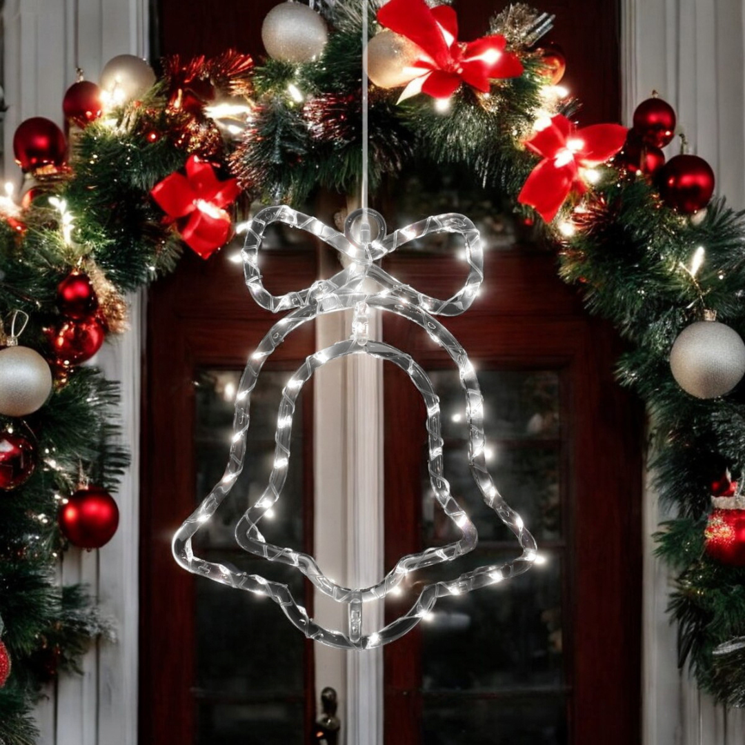 🔔🎄 Figura Decorativa LED Campana – ¡Brillo y Encanto para tu Navidad! ✨💫