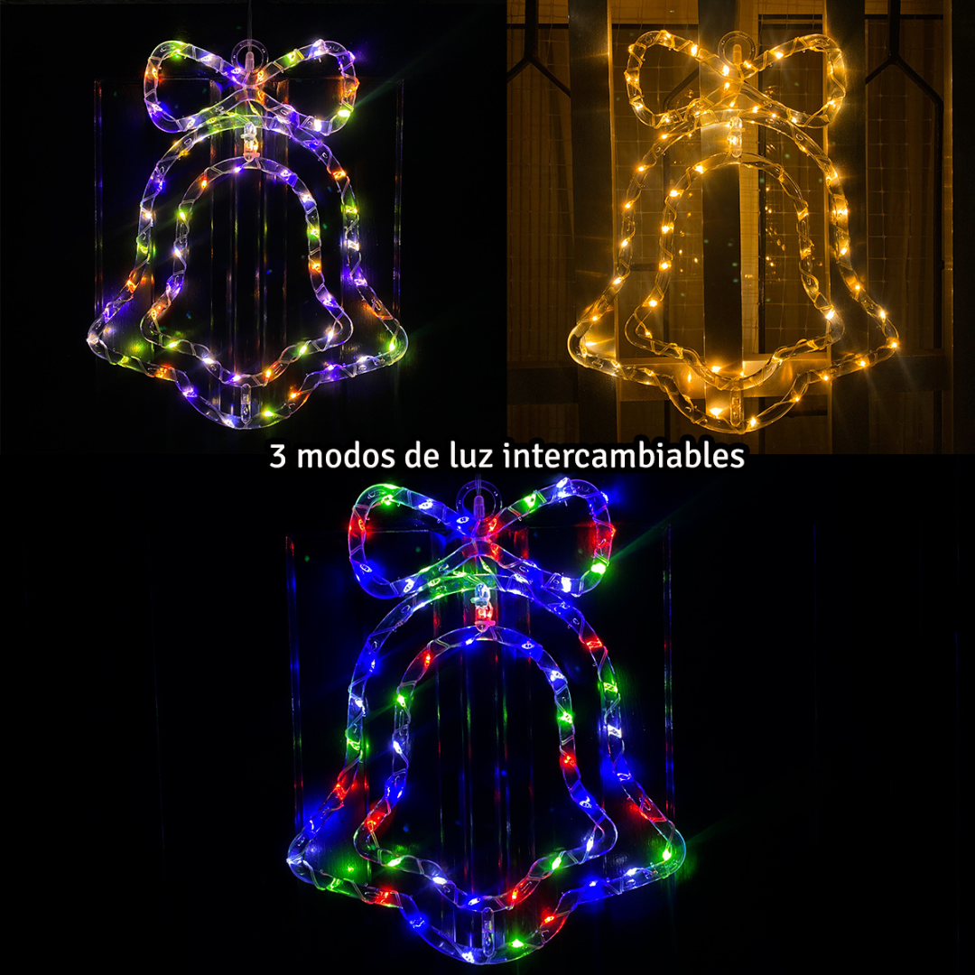 🔔🎄 Figura Decorativa LED Campana – ¡Brillo y Encanto para tu Navidad! ✨💫