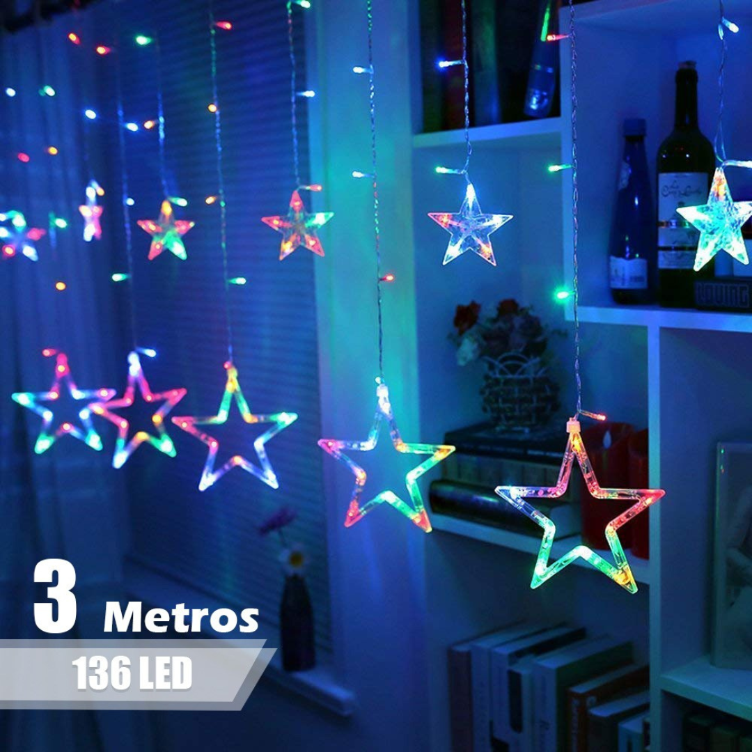 🌟✨ Extensión de Luces Estrellas 3 m Navidad – ¡Tu Cielo de Navidad en Casa! 🎄💫