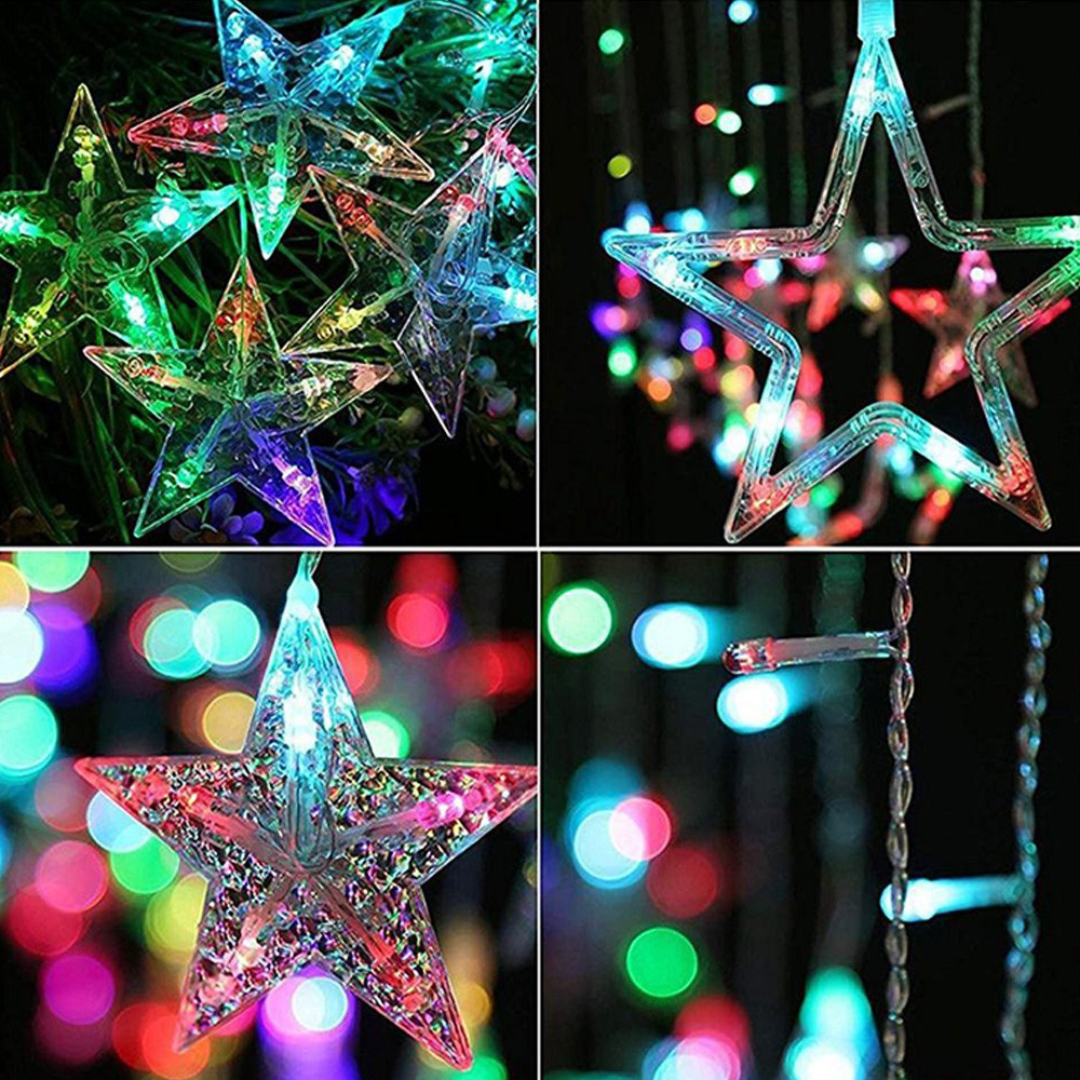 🌟✨ Extensión de Luces Estrellas 3 m Navidad – ¡Tu Cielo de Navidad en Casa! 🎄💫