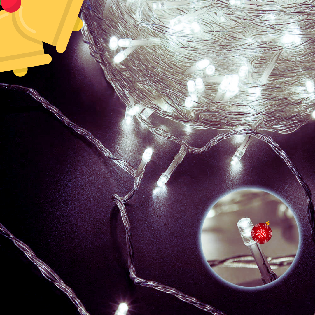 🎄💡 Extensión de Luces LED Lineal 24 m 400L  – ¡Brillo sin límites para tus decoraciones! 🌟✨