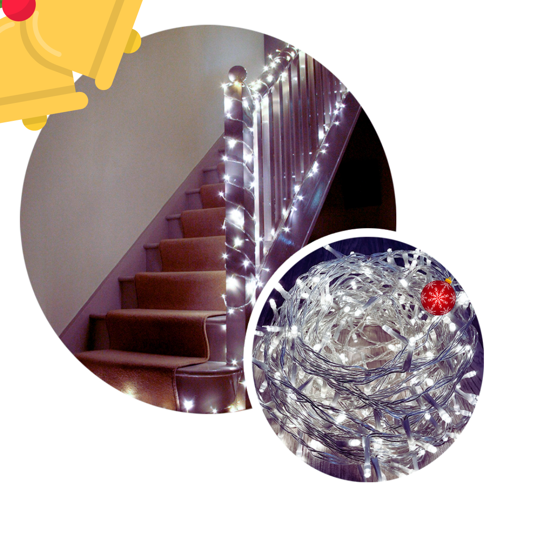 🎄💡 Extensión de Luces LED Lineal 24 m 400L  – ¡Brillo sin límites para tus decoraciones! 🌟✨