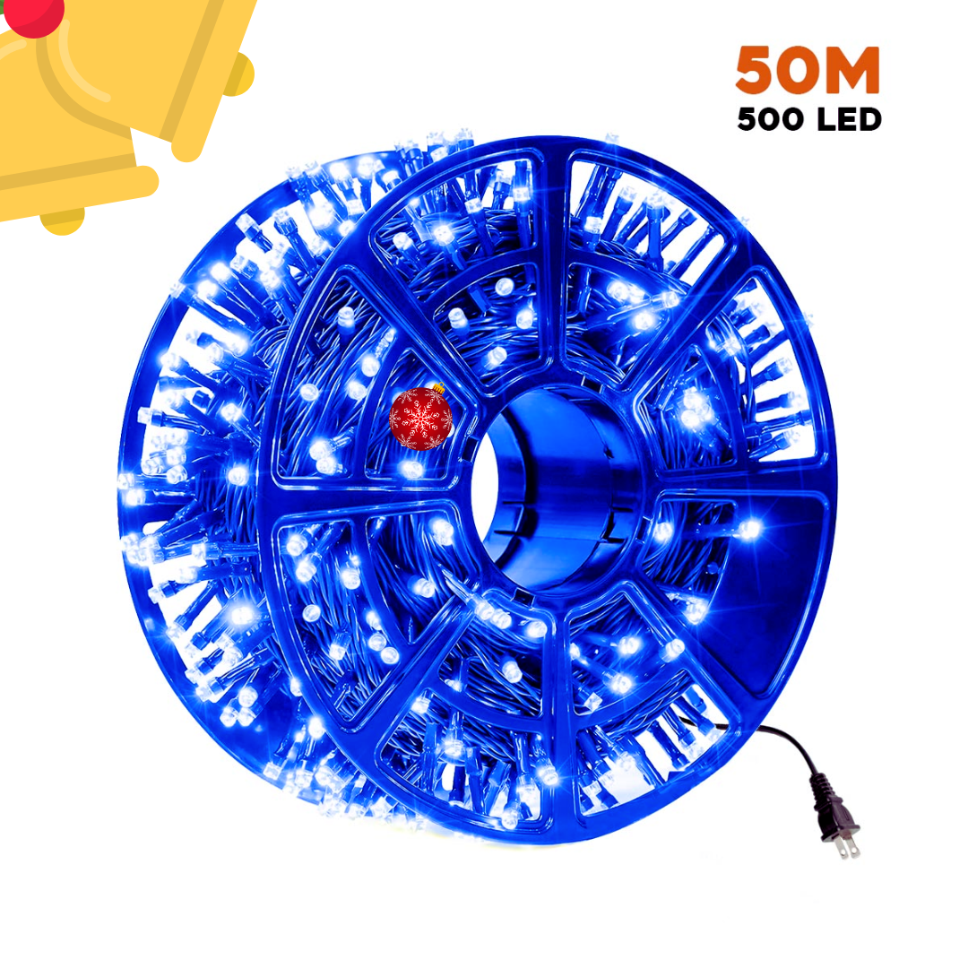 🎇✨ Luz LED Lineal 50 Metros 500 LED 1500 – ¡Ilumina a lo grande con estilo y elegancia! 🌟🎄