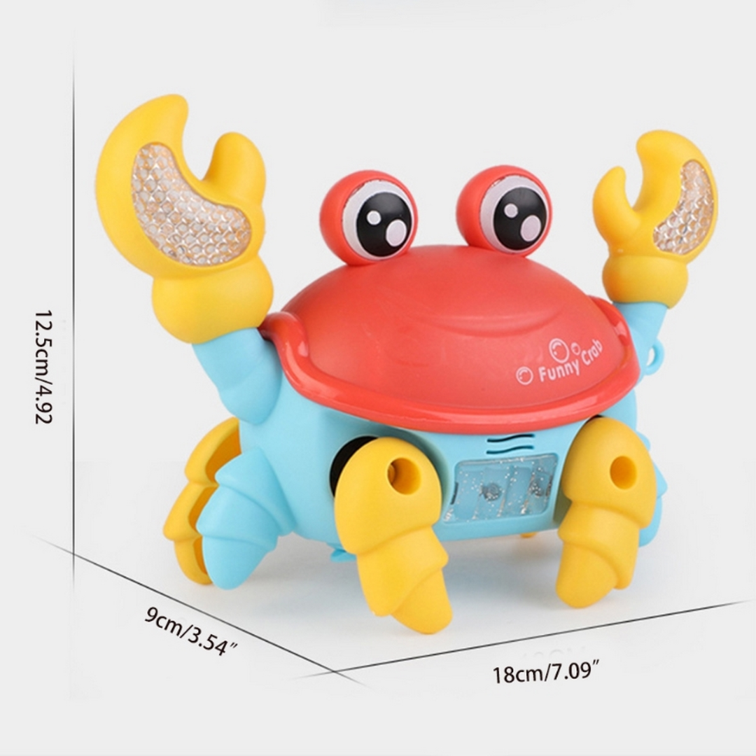 🦀🎶 Cangrejo Interactivo con Música y Luces – ¡Tu Primera Mascota Divertida! 🌈✨