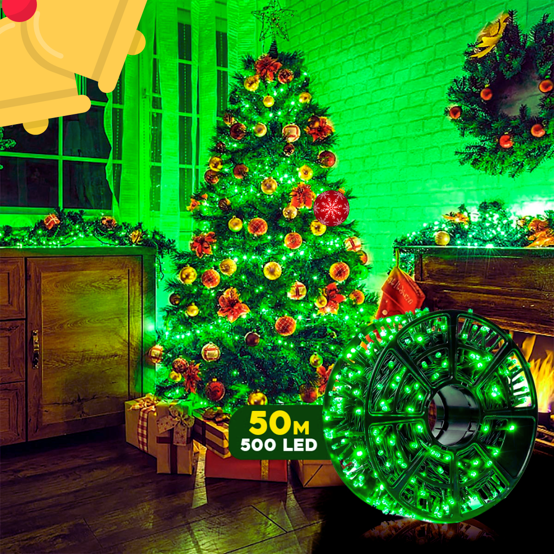 🎇✨ Luz LED Lineal 50 Metros 500 LED 1500 – ¡Ilumina a lo grande con estilo y elegancia! 🌟🎄