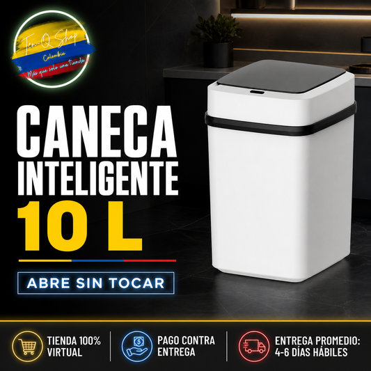 Caneca Papelera Con Sensor Sin Contacto de 10L