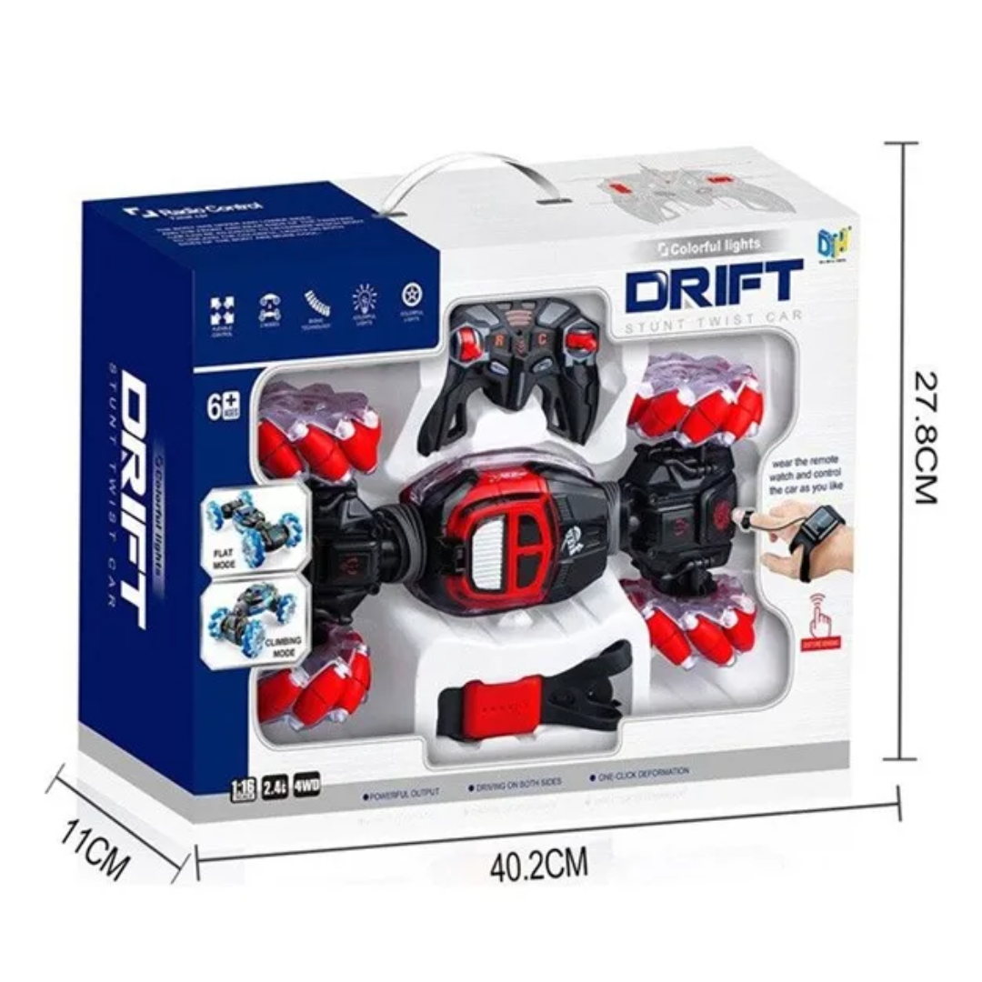 🚗💨 Carro Control Sensor Mano Grande 4x4 RC – ¡Poder, Luces y Giros 360° en tus manos! ⚡🖐️