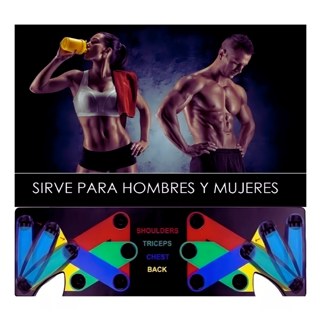 💪🔥 Tabla de Flexiones Multifunción – ¡Tu gimnasio portátil para entrenar todo el cuerpo! 🏋️‍♂️