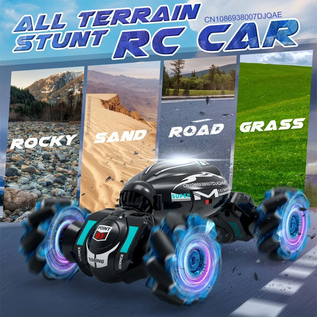 🚗💨 Carro Stunt 4WD con Control y Sensor de Manilla – ¡Domina las acrobacias con tus manos! ✋⚡