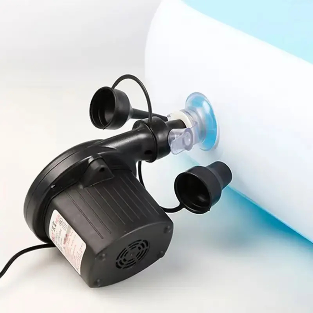 💨 Inflador Eléctrico 3 Boquillas – Comodidad en cada soplo