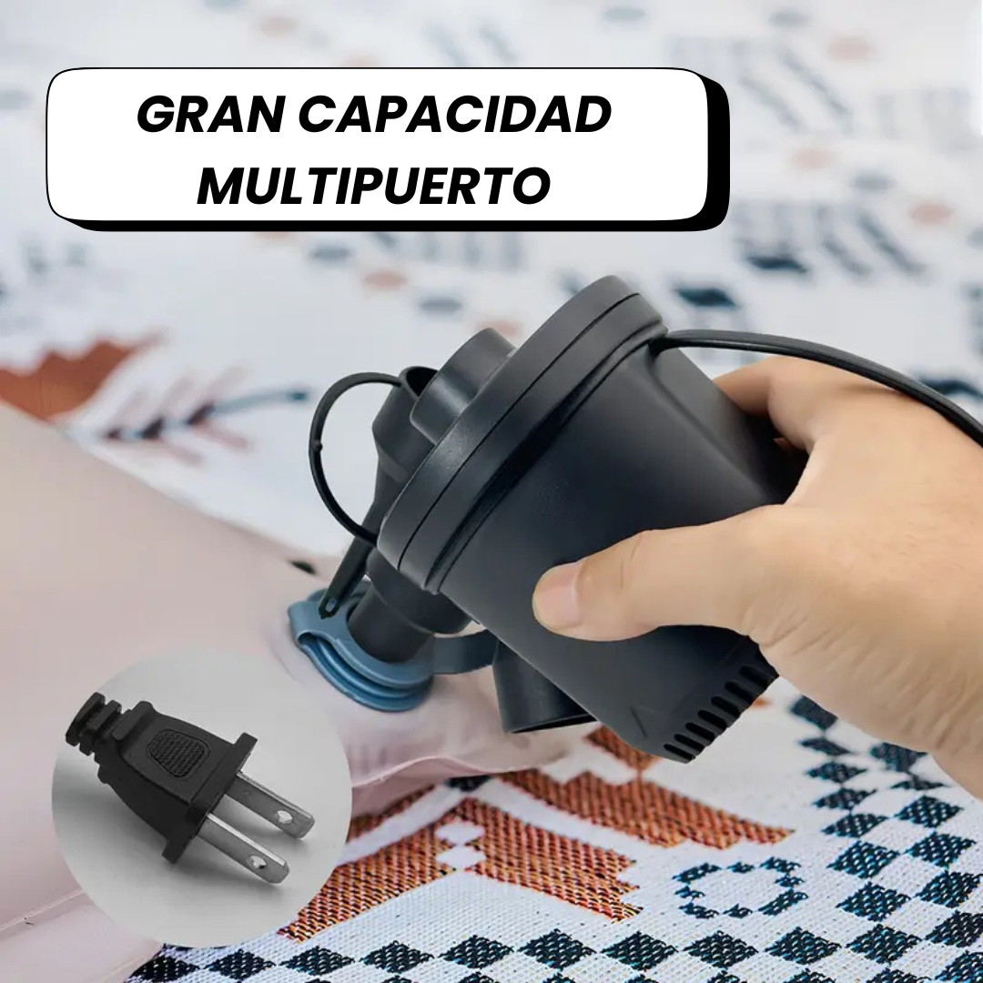 💨 Inflador Eléctrico 3 Boquillas – Comodidad en cada soplo