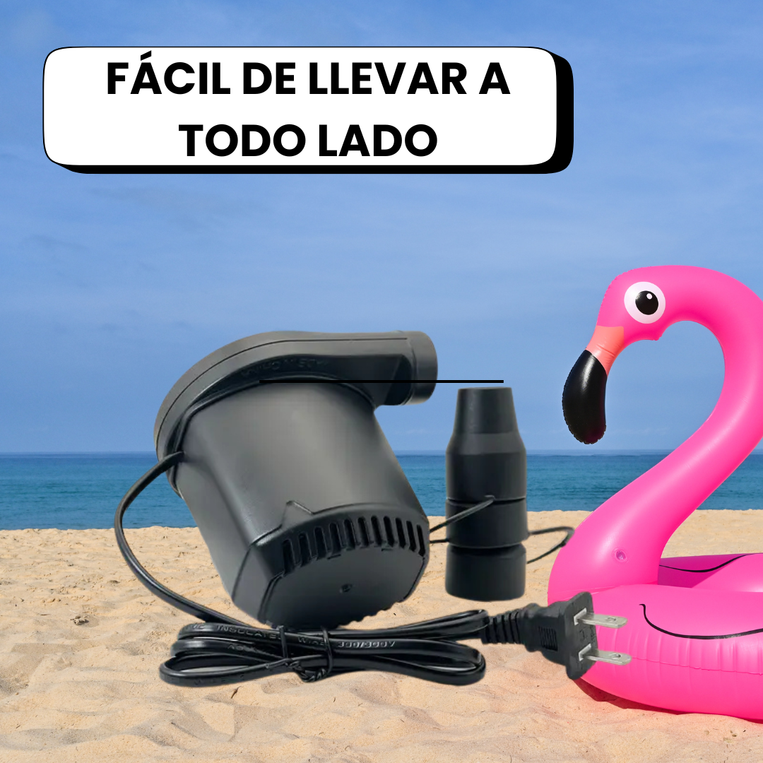 💨 Inflador Eléctrico 3 Boquillas – Comodidad en cada soplo