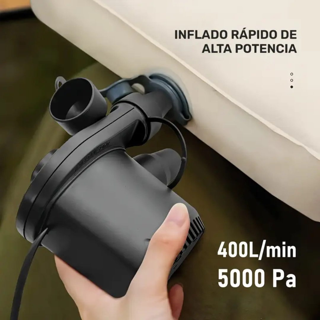 💨 Inflador Eléctrico 3 Boquillas – Comodidad en cada soplo