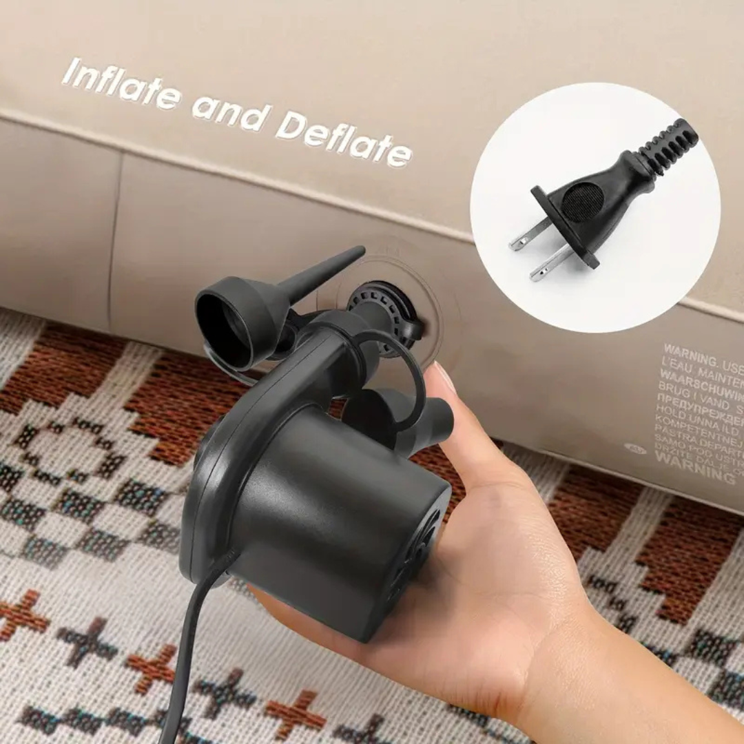 💨 Inflador Eléctrico 3 Boquillas – Comodidad en cada soplo