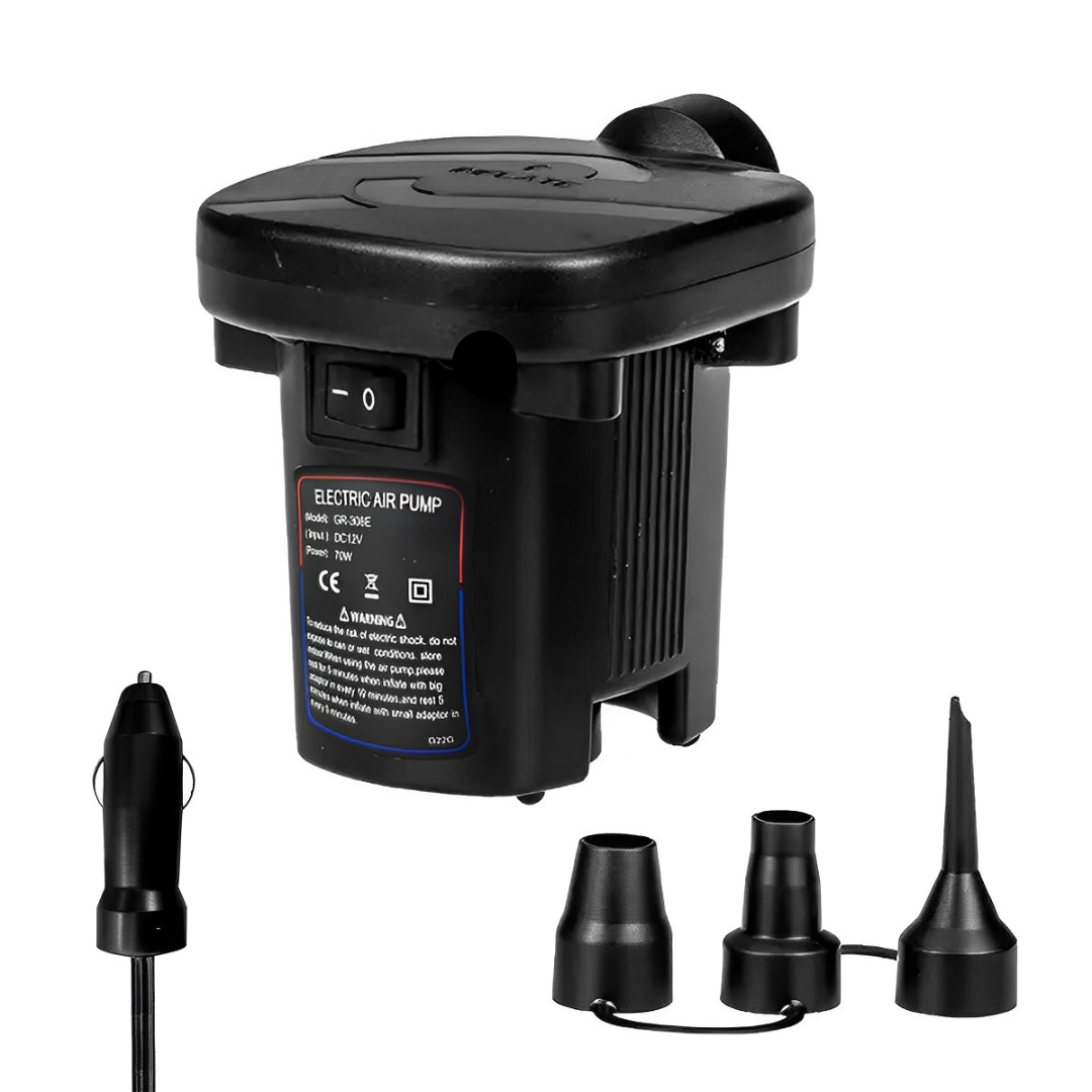 💨 Inflador Eléctrico 3 Boquillas – Comodidad en cada soplo
