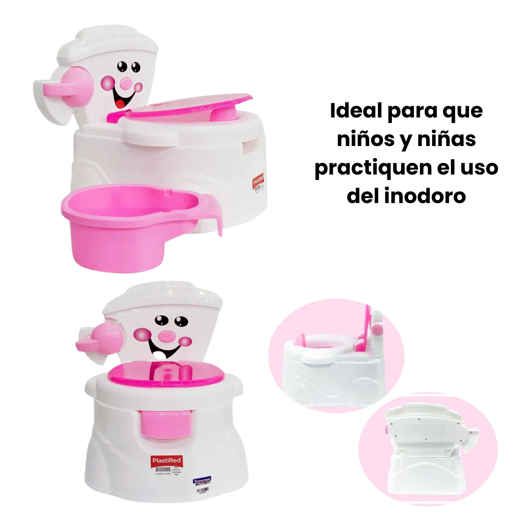 🚽 Bacinilla Infantil Estilo Baño 2 en 1 – ¡Adiós pañales, hola independencia! 🌈