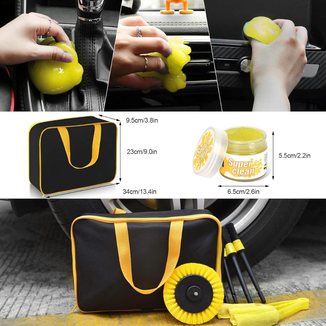 🚗✨ Kit de Limpieza Profesional para Autos 22 Piezas – ¡Brillo y Detalle en Cada Rincón! 🧽💦