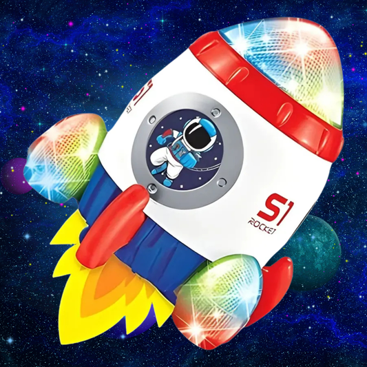 🚀 Cohete Nave Espacial Juguete Infantil con Luces y Sonidos – ¡Despega la diversión! 🌈✨