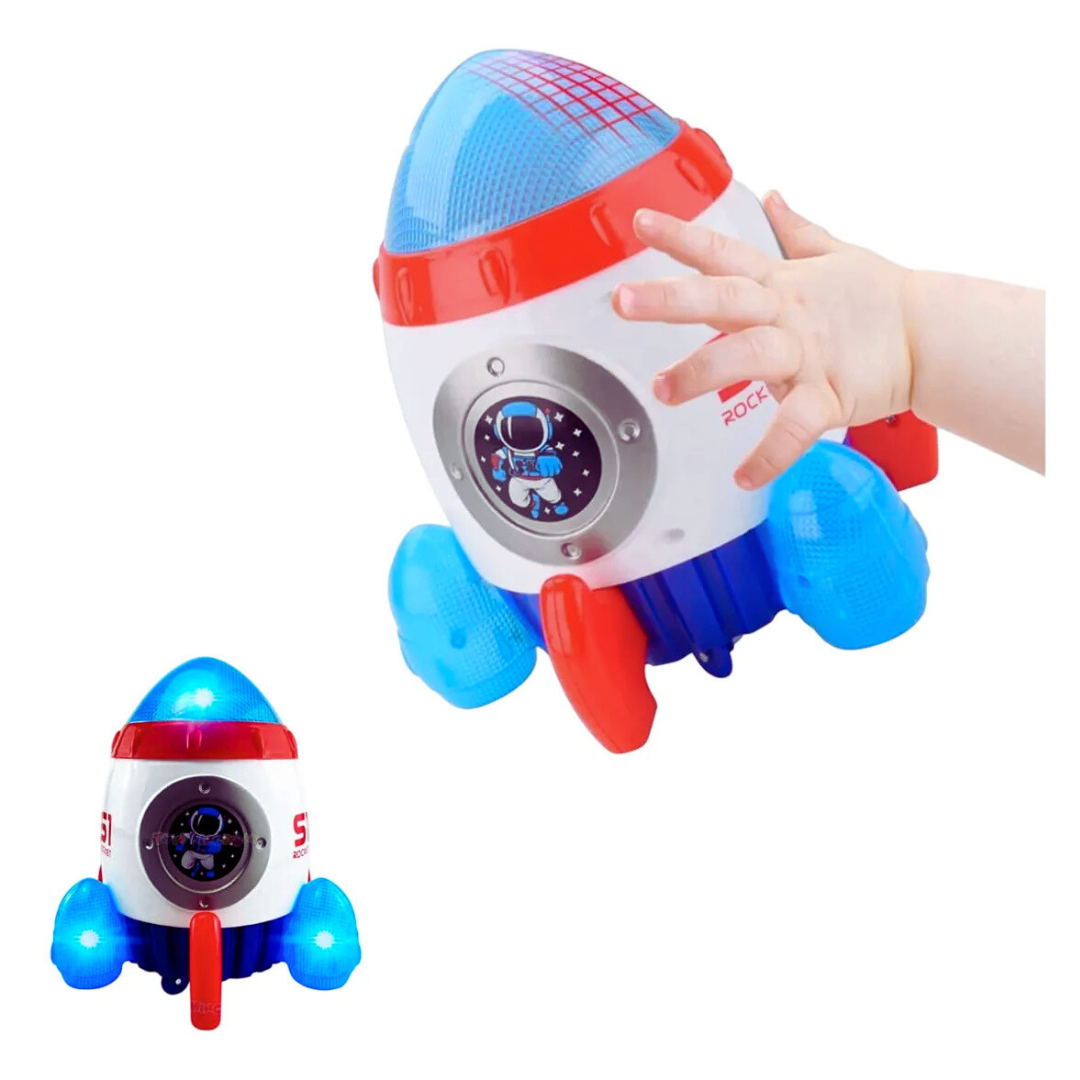 🚀 Cohete Nave Espacial Juguete Infantil con Luces y Sonidos – ¡Despega la diversión! 🌈✨