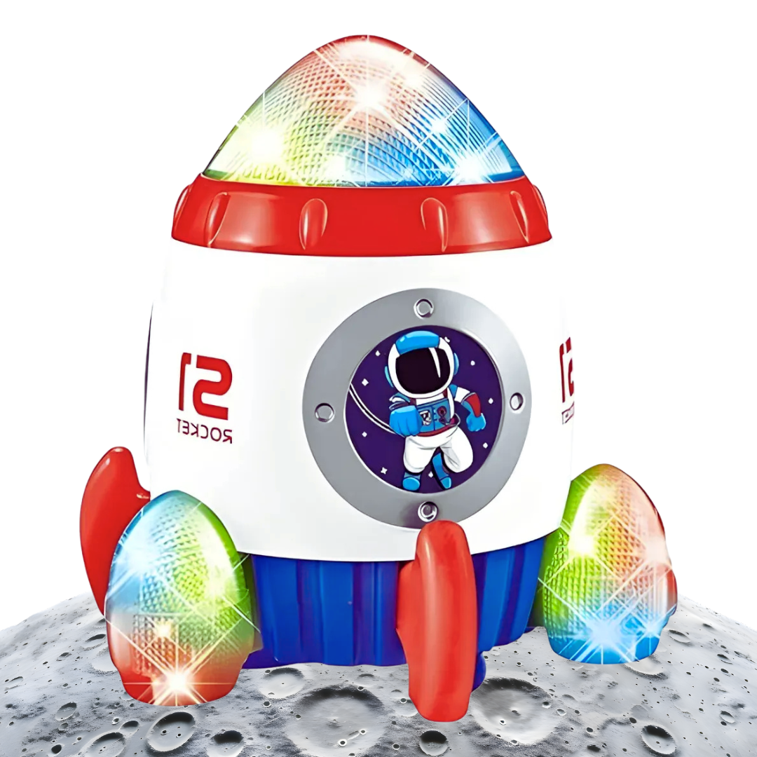 🚀 Cohete Nave Espacial Juguete Infantil con Luces y Sonidos – ¡Despega la diversión! 🌈✨