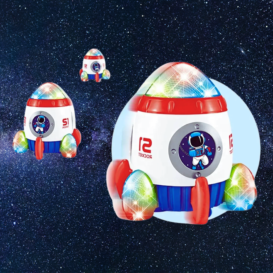 🚀 Cohete Nave Espacial Juguete Infantil con Luces y Sonidos – ¡Despega la diversión! 🌈✨
