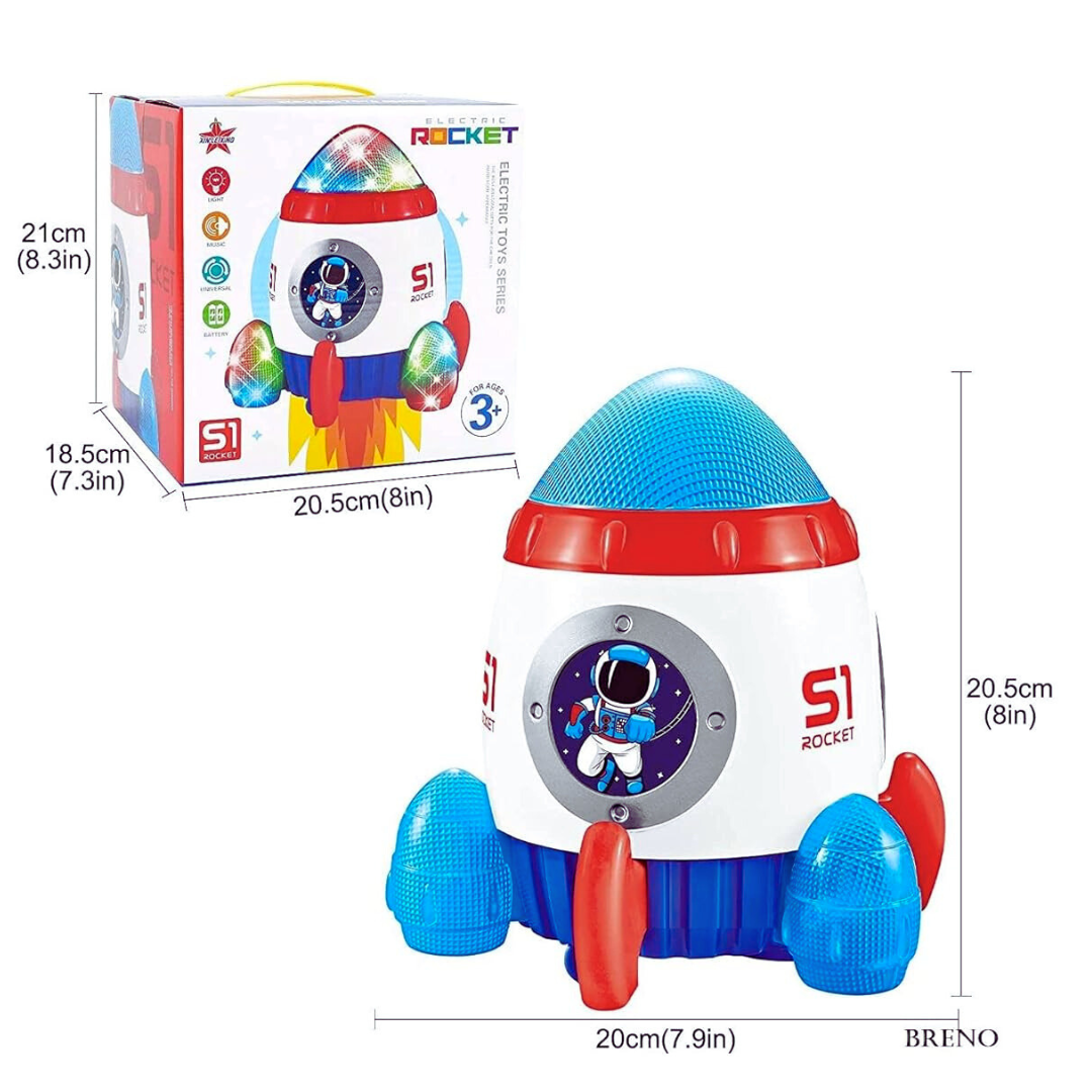 🚀 Cohete Nave Espacial Juguete Infantil con Luces y Sonidos – ¡Despega la diversión! 🌈✨