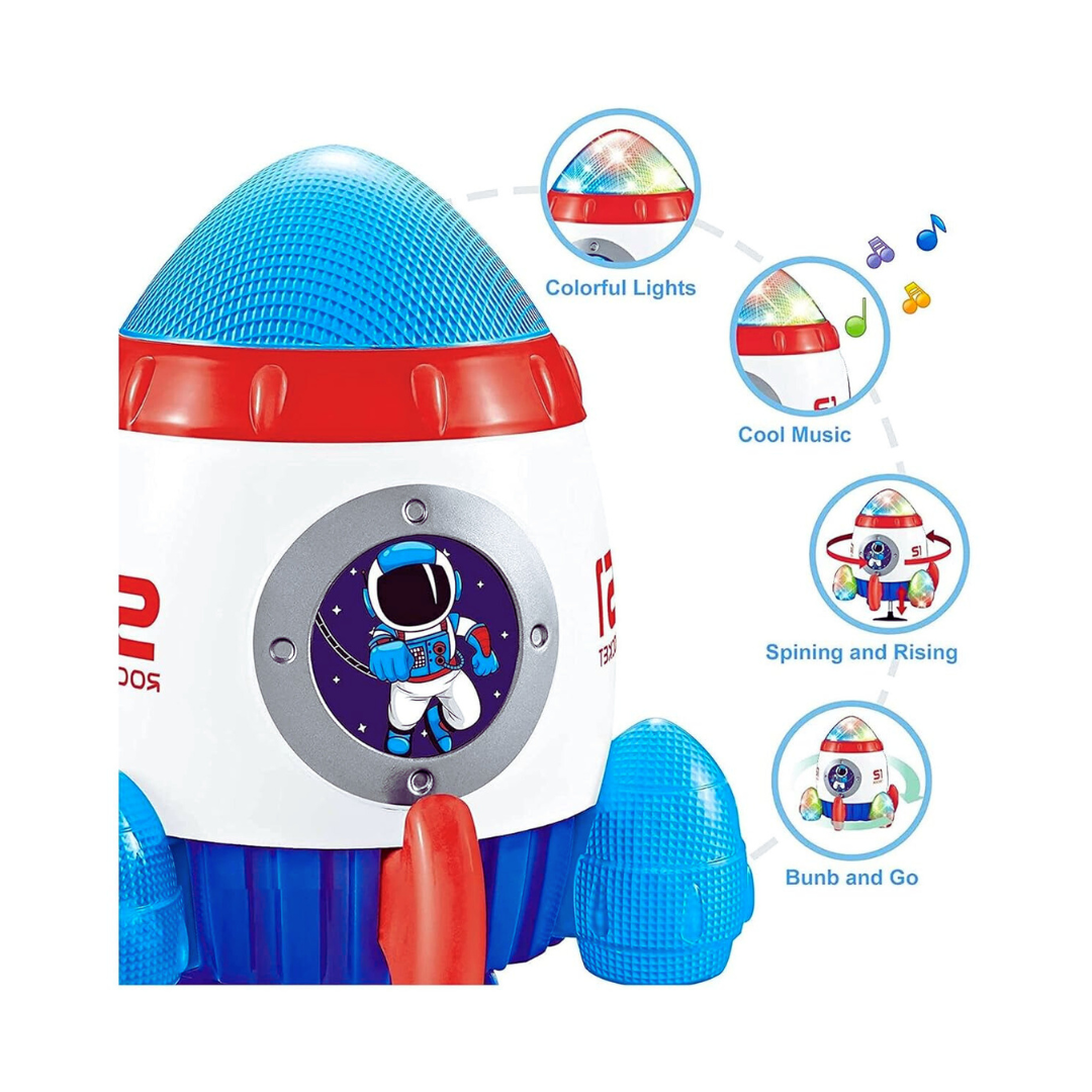 🚀 Cohete Nave Espacial Juguete Infantil con Luces y Sonidos – ¡Despega la diversión! 🌈✨
