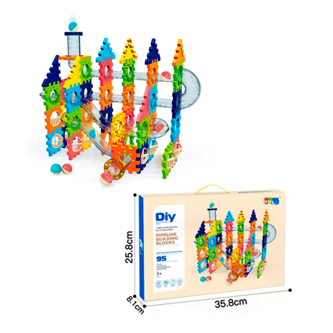 🚀 Set Bloques y Tuberías Para Armar 95 Pz – Creatividad que Fluye Sin Límites 🌈🧩