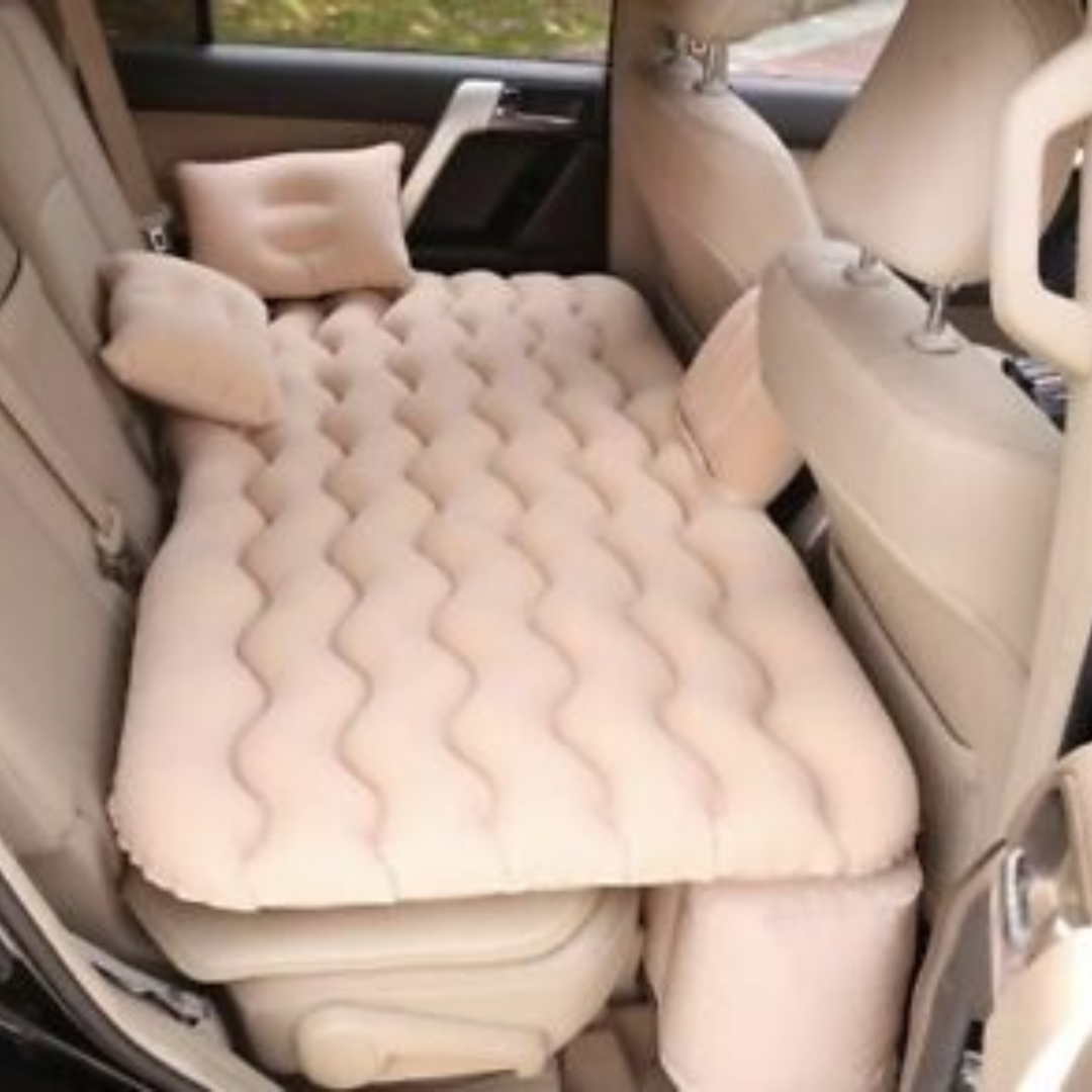 🛻💤 Colchón Inflable para Auto – ¡Tu cama portátil para viajes, camping y aventuras! 🌙✨