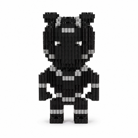 🖤 Pantera Negra Juguete Armable Armatodo – ¡Construye a tu Superhéroe Favorito! 🦸‍♂️🧩✨