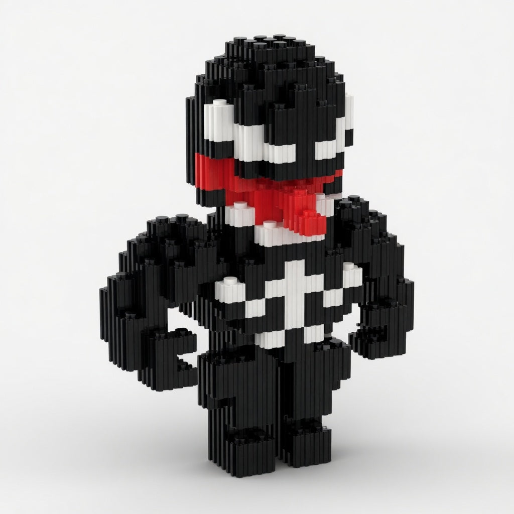 🕷️ Venom Comic Juguete Armable Armatodo – ¡Construye al Simbionte Más Temido del Universo! ⚫🦷🧩