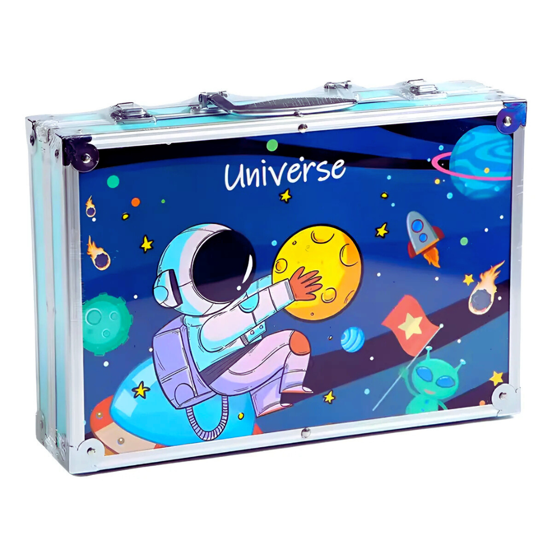 🎨✨ Set de Arte 145pcs con Estuche Metálico – Creatividad Ilimitada en Cada Trazo