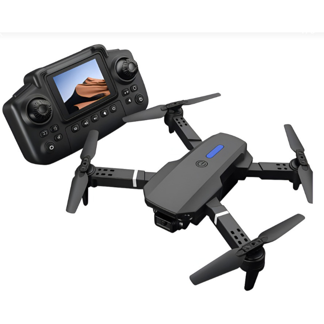 🛸 Drone E99 con Controlador de Pantalla + 2 Baterías – Tecnología, Estabilidad y Aventura Aérea en tus Manos 🚀✨