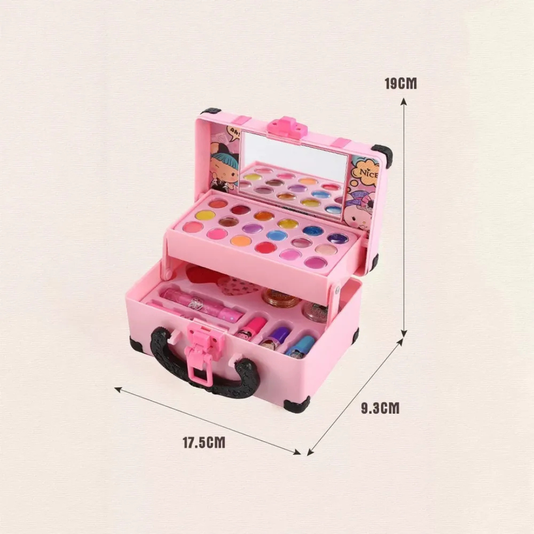💄🎀 Caja de Maquillaje Infantil – El Set de Belleza Lavable Para Pequeñas Princesas ✨👑