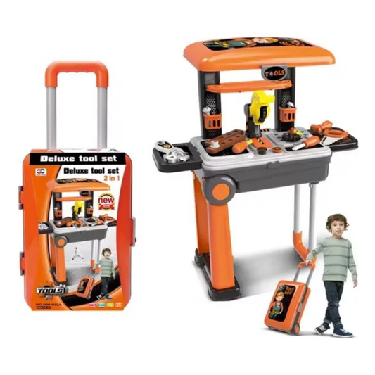 🧰👷‍♂️ Maleta de Herramientas 2 en 1 para Niños – ¡Construye, crea y aprende jugando! 🔩⚙️