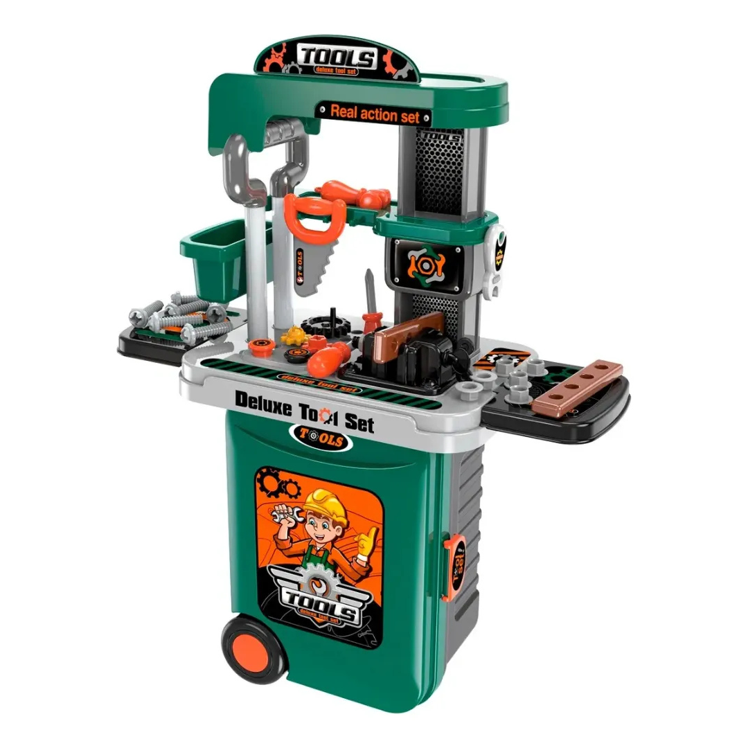 🧰👦 Juguete Maleta de Herramientas 3 en 1 – ¡El taller perfecto para pequeños constructores! 🔩⚙️