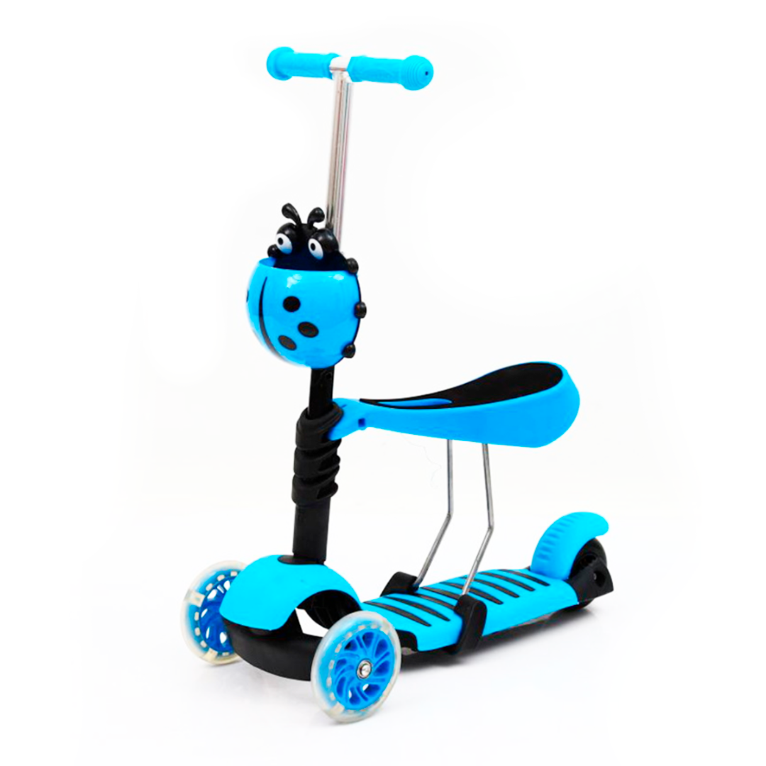 🛴🐞 Monopatín Scooter Mariquita 3 en 1 – Diversión, Color y Seguridad para los Peques 🌈✨