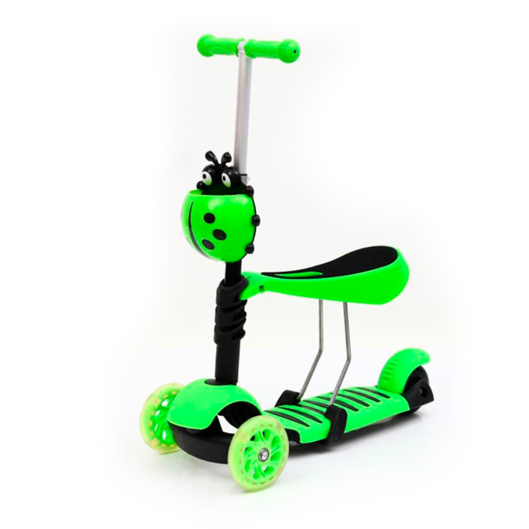 🛴🐞 Monopatín Scooter Mariquita 3 en 1 – Diversión, Color y Seguridad para los Peques 🌈✨