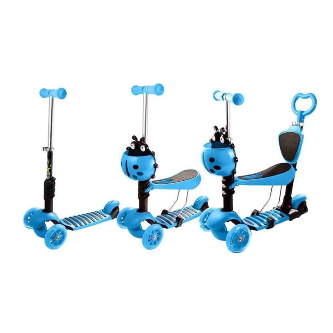 🛴🐞 Monopatín Scooter Mariquita 3 en 1 – Diversión, Color y Seguridad para los Peques 🌈✨