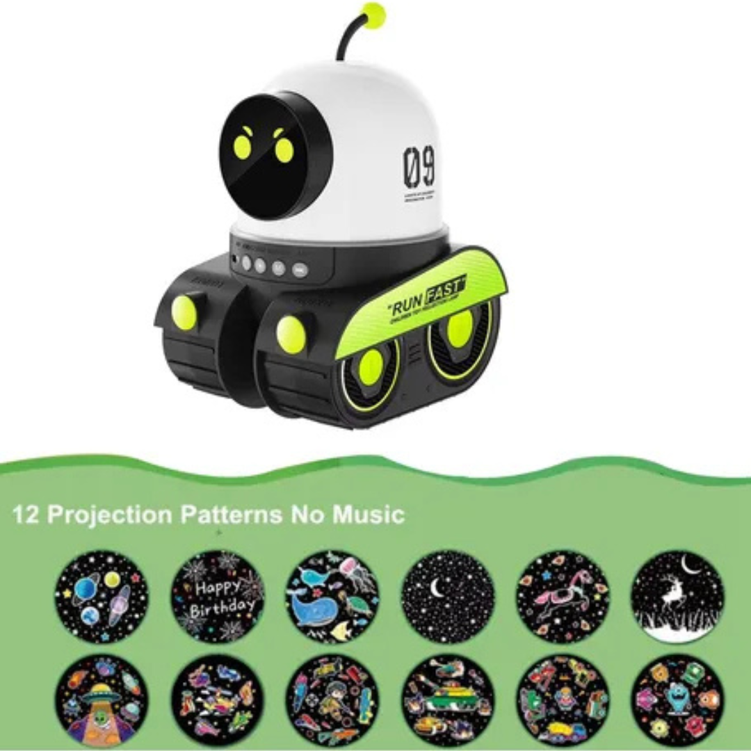 🚗🤖 Proyector Robot de Coche para Niños – Luz Nocturna Estrellada 🌙✨