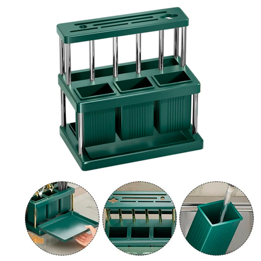 🍴 Organizador de Cubiertos Doble Nivel – Elegancia y Orden para tu Cocina ✨