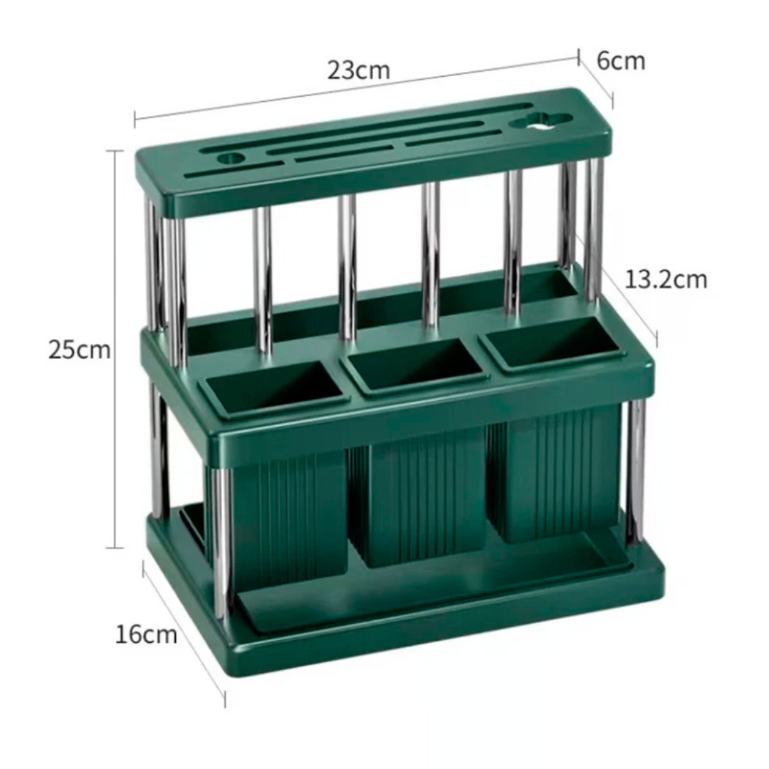 🍴 Organizador de Cubiertos Doble Nivel – Elegancia y Orden para tu Cocina ✨
