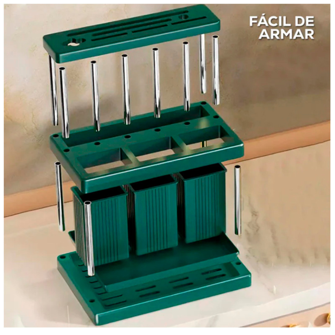🍴 Organizador de Cubiertos Doble Nivel – Elegancia y Orden para tu Cocina ✨