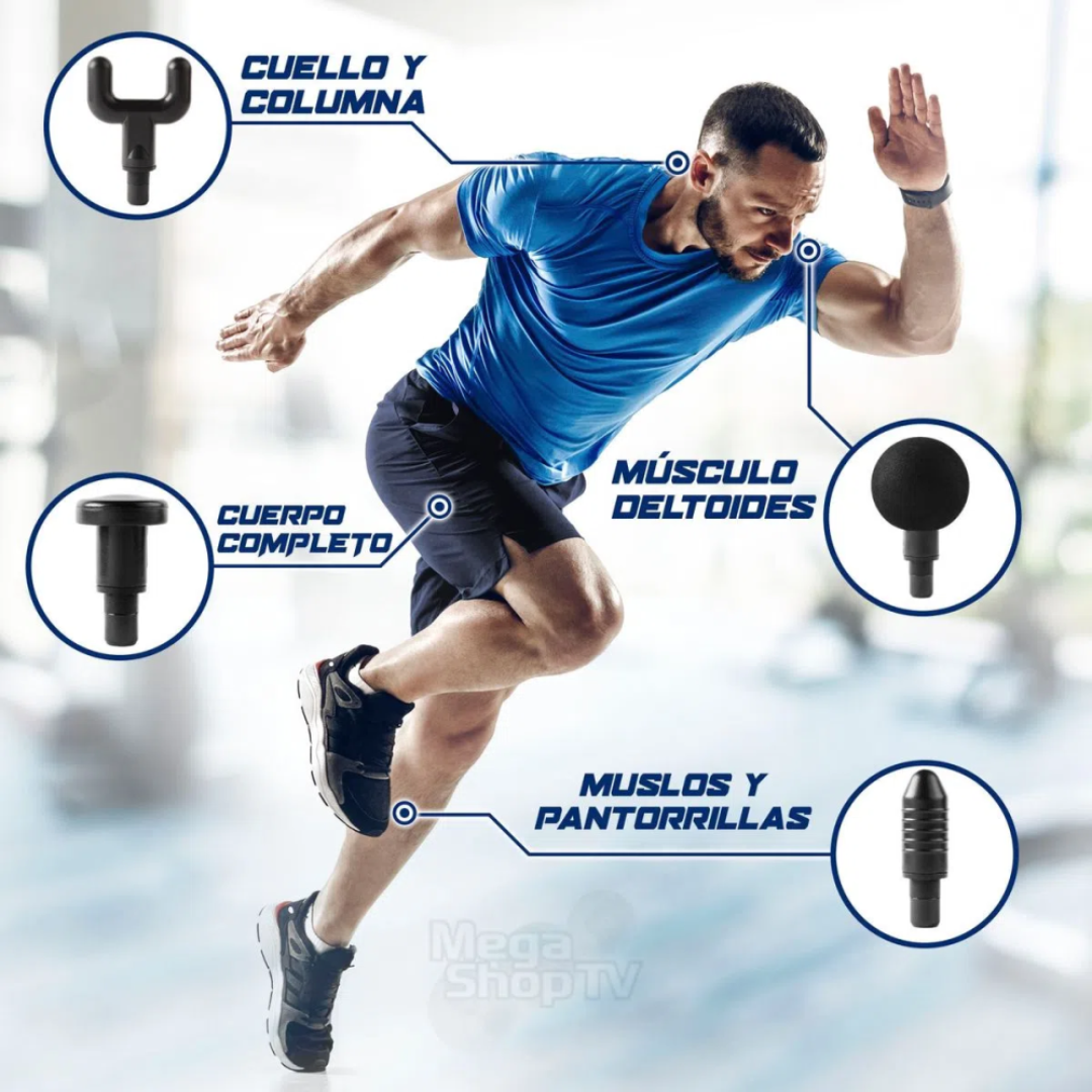 💪🔥 Masajeador Eléctrico Pistola Fascial – Alivio y Relajación Profesional en Casa 🧘‍♂️💨