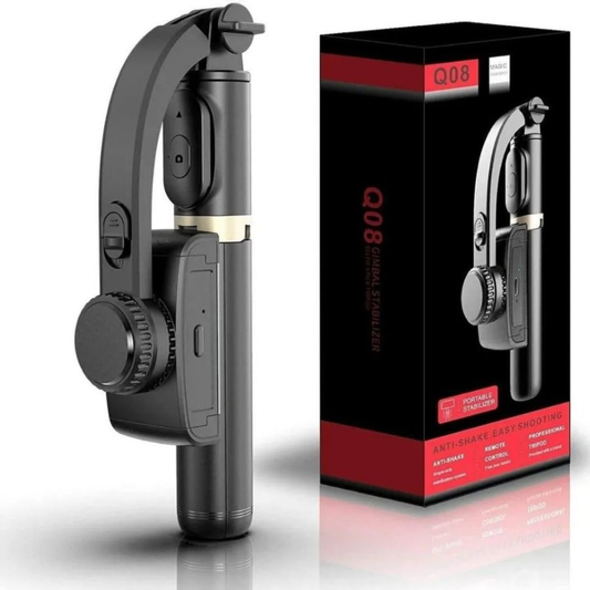 🎥 Gimbal Estabilizador de Imagen Q08 – 4 en 1: Estabilidad, Estilo y Precisión 🤳✨